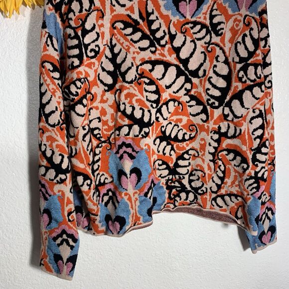Anthropologie Maeve Mock Neck Multi-Pattern Oversized Sweater Size Small Women’s - Picture 7 of 15